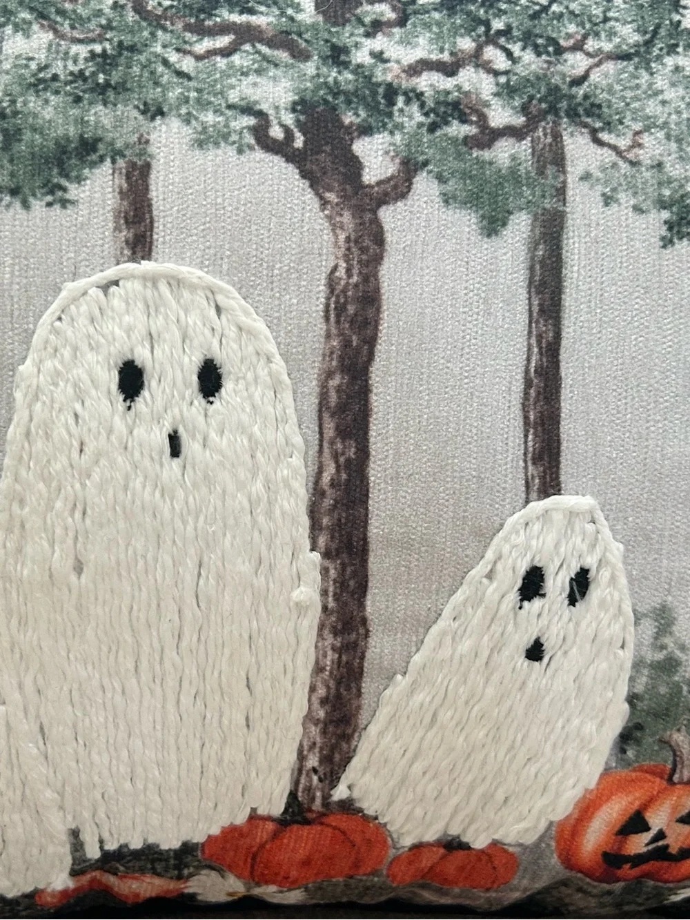 “New” Cynthia Rowley Halloween Ghost & Pumpkin Decorative Pillow